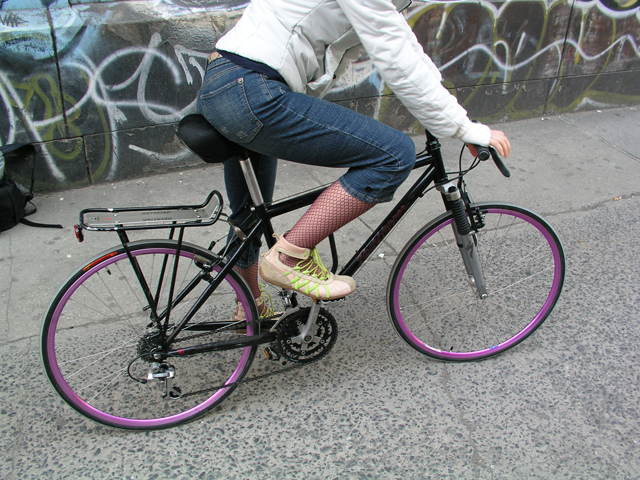 Artist Simonetta Moro on her urban bicycle